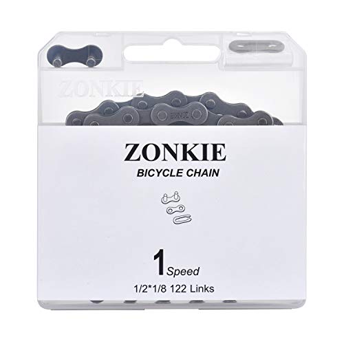 ZONKIE 1-Speed Bicycle Chain 122 Links