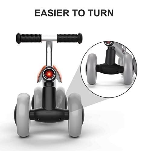 Baby Balance Bike for 1 Year Old Boys Girls, Riding Toys for Toddlers, No Pedal Bicycle, 12-36 Months Kids First Bike, Best Gift for Birthday, Christmas, Halloween(Grey Rocket)