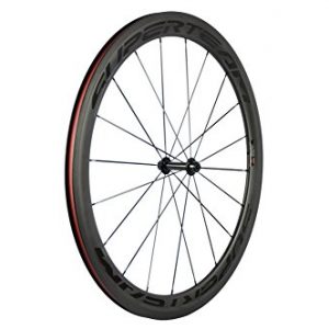 Superteam Carbon Fiber Road Bike Wheels 700C Clincher Wheelset 50mm Matte 23 Width (Transparent Decal)
