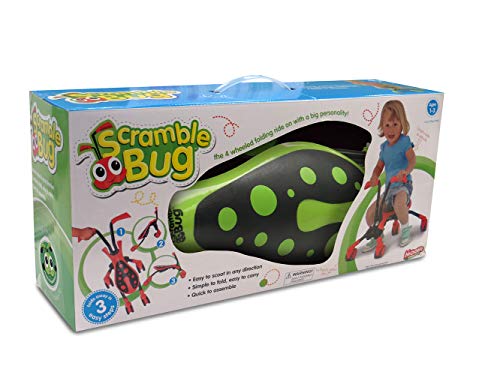 Mookie Scramblebug 4-Wheel Foldable Foot-to-Floor Ride-On with 360 Wheels | Develop Your Toddler’s Balance and Motor Skills, Fun with No Surface Scratches! | for Kids 12 Months and Up | Hornet