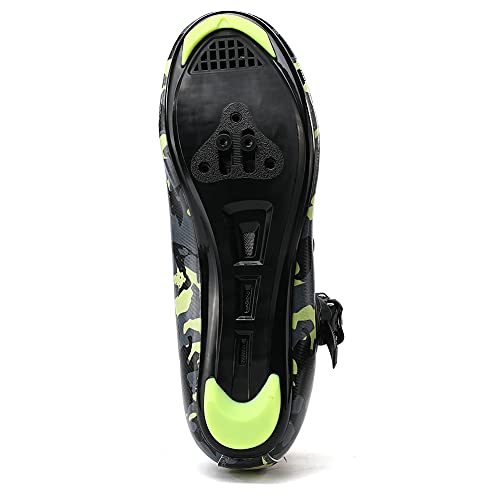 Mens/Women Road Bike Cycling Shoes Indoor Bike Shoes Compatible SPD Delta Cleats Bicycle Shoe Indoor and Outdoor,Green44