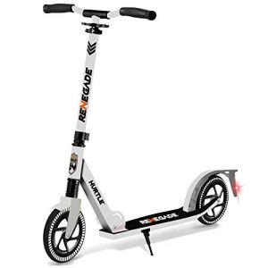 Hurtle Scooter – Scooter for Teenager – Kick Scooter – 2 Wheel Scooter with Adjustable T-Bar Handlebar – Folding Adult Kick Scooter with Alloy Anti-Slip Deck