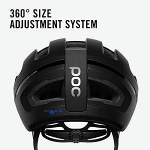 POC, Omne Air Spin Bike Helmet for Commuters and Road Cycling, Lightweight, Breathable and Adjustable, Uranium Black Matt, Medium