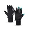 Thermal Winter Gloves for Men Women, Freezer Warm Gloves, Anti-Slip Waterproof Lightweight Touch Screen Gloves for Hiking Running Cycling Driving (Black, L)