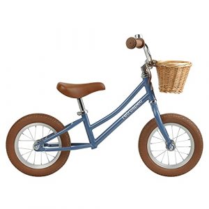 Retrospec Baby Beaumont Kids' Balance Bike for Toddlers, No Pedals, Air Filled Tires (2-3 yrs) - Navy Blue