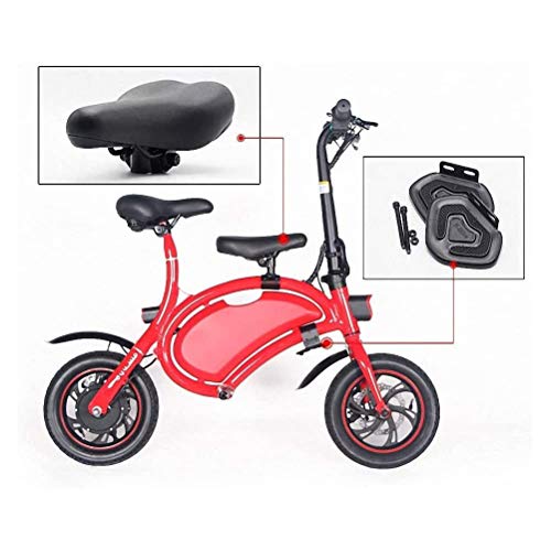 Set of Children Saddle Seat Foot Pedals, Bicycle Saddle Designed Suspension Shock Absorbing for F Wheel DYU Electric Bike Foot