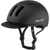 BASE CAMP Adult Bike Helmet with Removable Visor for Urban Commuter Adjustable M Size (Black)