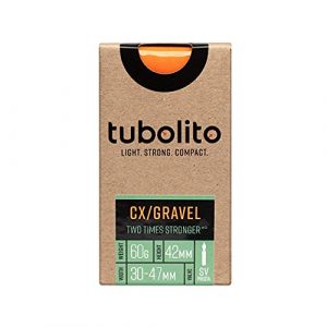 Tubolito Unisex's Tubo CX/Gravel Bicycle Inner Tube, Orange, 700 x 30-47