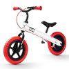 HAPTOO Balance Bike 12'' for 3-7 Years Old, Upgraded Left-Hand Brake and Rear Wheel, Toddler Balance Bike with Adjustable Seat and Handlebar, Birthday Gift for Boys and Girls