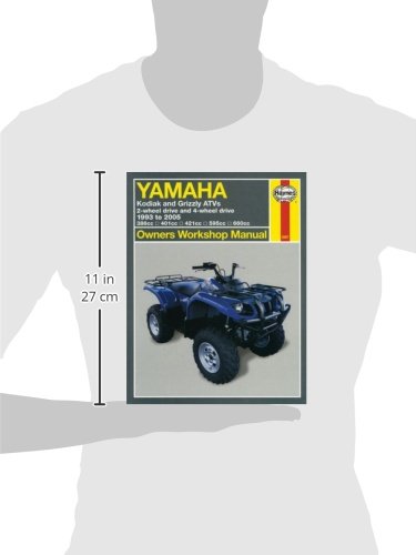 Yamaha Kodiak & Grizzly 2-wheel & 4-wheel drive 386cc, 401cc, 421cc, 595cc & 660cc (93-05) Haynes Repair Manual (Owners' Workshop Manual)
