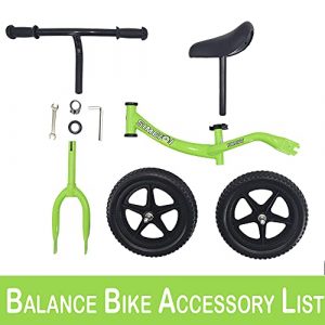 12 Inch Kids Balance Bike for 2 3 4 5 Years Old Beginner Training Bike with Adjustable Seat and EVA Tire (Green)
