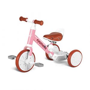 JOYSTAR 2 in 1 Toddler Tricycles for 1 2 3 Year olds Kids,Baby Balance Bike with Adjustable Seat and Detachable Pedals, Birthday Gifts for Boys Girls