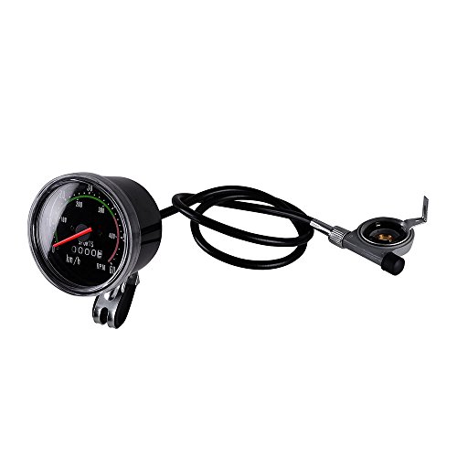 MakeTheOne Old School Style Bike Speedometer Analog Odometer Classic Style for 24”-27.5” Bicycle