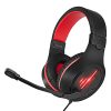 COLUSI Super Lightweight Gaming Headset Xbox One Headset,PS4 Headset with Mic&LED Light,Compatible with PC,Laptop,PS4,Xbox One Conntroller(Adapter Not Included),Ipad,Mobile Phone(Red)