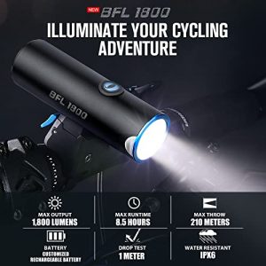 OLIGHT BFL1800 Bike Headlights 1,800 Lumen LED Bike Light, MCC1AL Rechargeable Bicycle Headlight, Compact and Durable LED Front Light for Road, Mountain, Commuter Bicycles