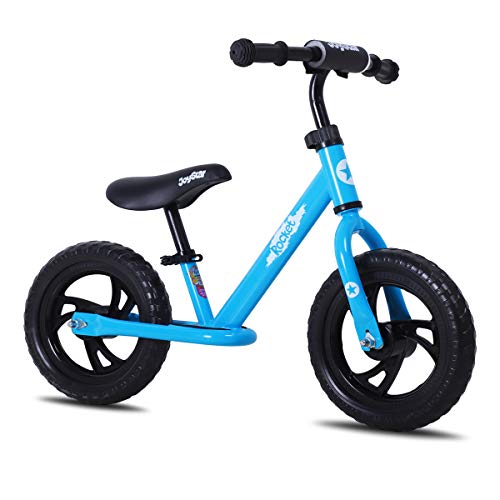 JOYSTAR 12 Inch Balance Bike for 2 3 4 5 Years Old Boys Girls 12" Push Toddler Balance Bike with Footboard Child Glider Blue