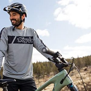 Troy Lee Designs Skyline AIR Long Sleeve VOX Mens Adult Mountain Bike Jersey. Warm/Hot Weather MTB Mesh Jersey for Downhill Trail Enduro XC Gravel. Premium Cycling Racing Gear Accessory - XXL, Gray