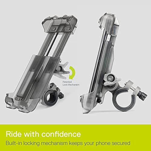 Delta Home & Cycle Bike Phone Mount, Fits Any iPhone & All Other Phones 3.5 inch Wide x 0.5inch Depth x 7.8 inch Length, Holder Adjusts to Any Handlebar