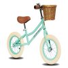 ACEGER Balance Bike for Kids with Basket, Ages 2.5 to 5 Years(Spring Green)