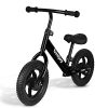 Uenjoy Kids Balance Bike No Pedal Bicycle for 2-4 Years Old, Toddler Balance Push Bike with 12" EVA Polymer Foam Tire, Height Adjustable, Lightweight Frame, Black