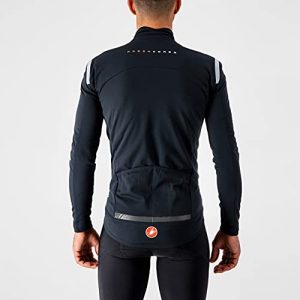 Castelli Cycling Perfetto ROS Long Sleeve for Road and Gravel Biking I Cycling - Light Black/Silver Reflex - Large
