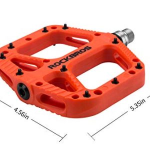 ROCKBROS Mountain Bike Pedals Nylon Composite Bearing 9/16