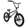 Elite BMX Bicycle 20” & 16" Freestyle Bike - Stealth and Peewee Model (Stealth Gunmetal, 20")