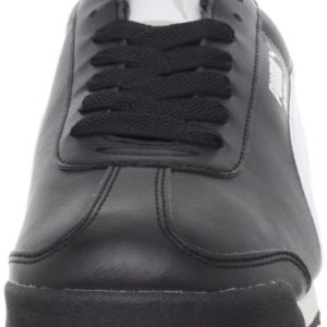 PUMA Men's Roma Basic Fashion Sneaker, Black/White/Silver - 11 D(M) US