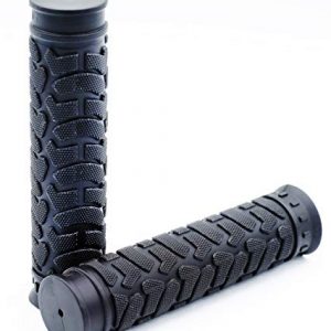 Fito Rubber Handlebar Grips - Black, Length: 130mm, Handlebar Diameter: 22.2mm(7/8"), for Beach Cruiser Bike, Fixie Fixed Gear Bike, Road Bikes, BMX Bikes, Mountain Bicycles Handle bar.
