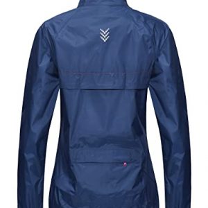 Little Donkey Andy Women's Golf Rain Jacket, Waterproof Cycling Jacket, Packable Windbreaker Navy Size S