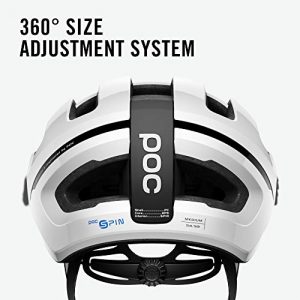 POC, Omne Air Spin Bike Helmet for Commuters and Road Cycling, Lightweight, Breathable and Adjustable, Hydrogen White, Large