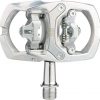iSSi - Trail II SPD Compatible 9/16" Bicycle Pedals, for Mountain and Gravel Bikes, Silver Dollar