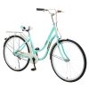 Beach Cruiser Bikes 26 inch Classic Retro Bicycles for Women Comfortable Commuter Bike for Leisure Picnics&Shopping,Road Bike,Women's Seaside Travel Bicycle with Baskets&Rear Racks (A)