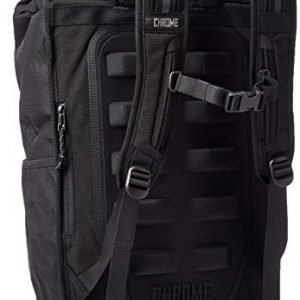 Chrome Industries Bravo 3.0 Backpack - Weatherproof Rolltop Commuter and Cycling Laptop Pack, Black, 35L