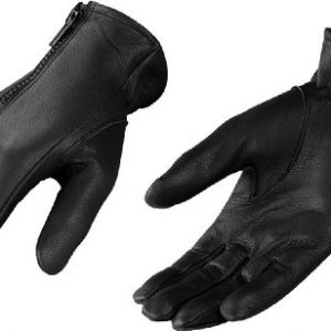Small Black Ladies Leather Motorcycle Gloves