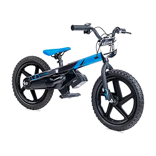 Eclypse Astra 16” Electric Balance Dirt Bike for Kids, Lightweight Electric Bike for Ages 4-8 Years w/3 Speed Twist Grip Throttle, Electric Kids Dirt Riding Off Road, Trails, and Road (Turquoise)