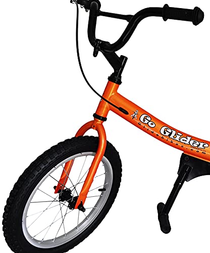 Glide Bikes Kid's Go Glider Balance Bike, Orange, 16-Inch