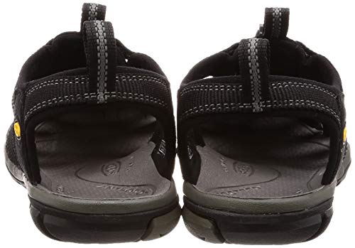 KEEN Men's Clearwater CNX Sandal,Black/Gargoyle,11 M US