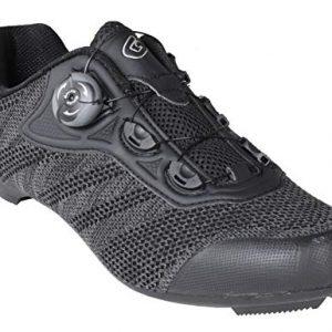 Gavin Pro Road Cycling Shoe, Quick Lace - 3 Bolt Road Cleat Compatible Black