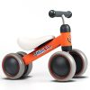YGJT Baby Balance Bikes for 1-2 Year Old Girls Boys Baby Ride-on Toys Toddler Walker Bicycle for 12-24 Months 1st Birthday Gift, Orange
