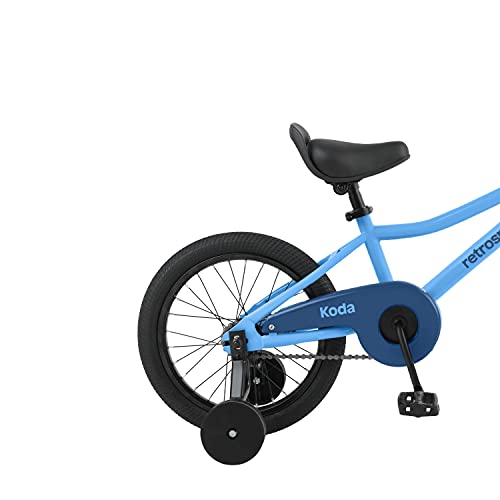 Retrospec Koda 16” Kids Bike Boys and Girls Bicycle with Training Wheels, Bell & Basket - Toddler Bikes for Ages 4-6 Years Old - Bluebird