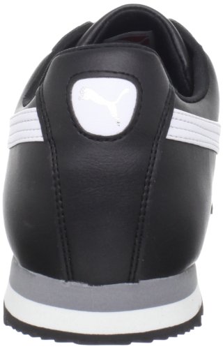 PUMA Men's Roma Basic Fashion Sneaker, Black/White/Silver - 11 D(M) US