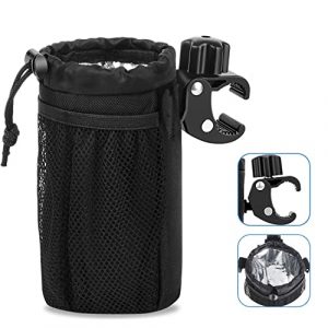 TPard Bike Water Bottle Holder Collapsible Motorcycle Cup Holder Thermal Insulation Bicycle Water Bottle Holder for Bike, Kayak,Boat, Motorcycle, Beach, Cruiser, Stroller, Scooter, Wheelchair