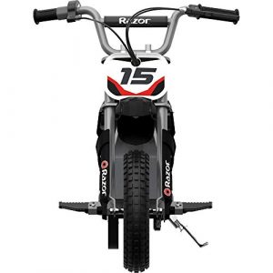 Razor MX400 Dirt Rocket Kids Ride On 24V Electric Toy Motocross Motorcycle Dirt Bike, Speeds up to 14 MPH, Black