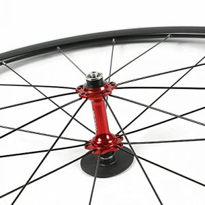 700c Road CX Bike Wheelset 2 Pcs Ultra-Light Aluminum Alloy Bicycle Bike Wheel Set 30mm Rim Sealed Bearing Carbon Fiber Wheelset for 7/8/9/10/11 Speed Set