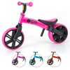 Yvolution Y Velo Toddler Balance Bike | 9" No-Pedal Learning Bike for Kids Age 18 Months-5 Years (Pink2)