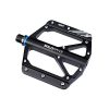 SOLODRIVE Mountain Bike Flat Pedals, Non-Slip MTB Pedals Flat Aluminum Alloy Bicycle Pedals, 9/16" Sealed Bearing, Lightweight and Wide Platform Pedals for All Mountain, Enduro, Downhill (Black)