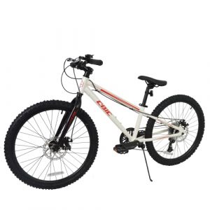 2022 Mountain Bike for Teens, Aluminum Frame, 7/8-Speed, Disc Brake, Bicycle 24 inch Wheels, Multiple Colors for Teens Urban Commuter Bike (White/Red, 24 inch Wheels)