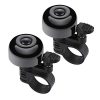 WHKI Bike Bell 2 PCS, Loud Crisp Bicycle Bell, Mini Cute Bike Horn for Adults and Kids Bike, Anti-Rust Coating and Sturdy Ring, Perfect for Both Left and Right Hand, Diameter not Exceed 0.87in
