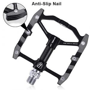 Bicycle Pedals, Cycling Bike Pedals 9/16 Inch Ultralight Aluminum Alloy Non-Slip Bicycle Pedals, for Universal BMX Mountain Bike Road Bike Trekking Bike
